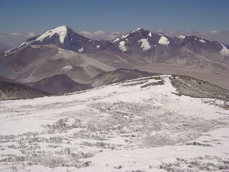 nevado tres cruces snowy panorama