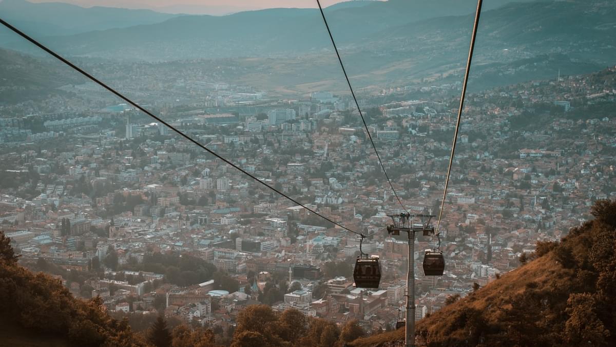 traffic overview in sarajevo bosnia