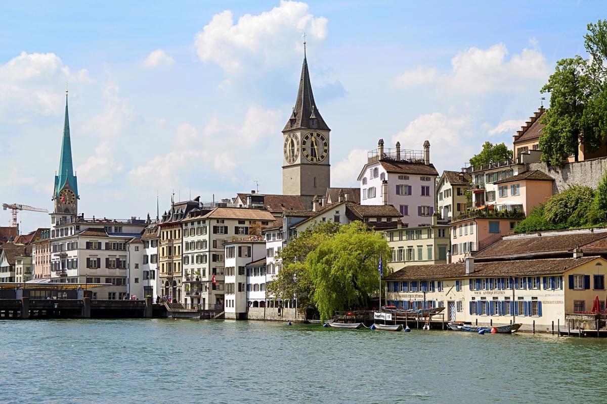 switzerland zurich river limmat