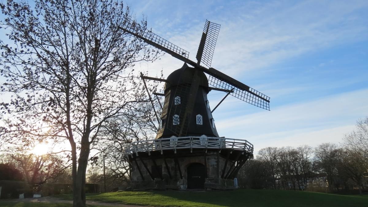 malma windmill at park himmel