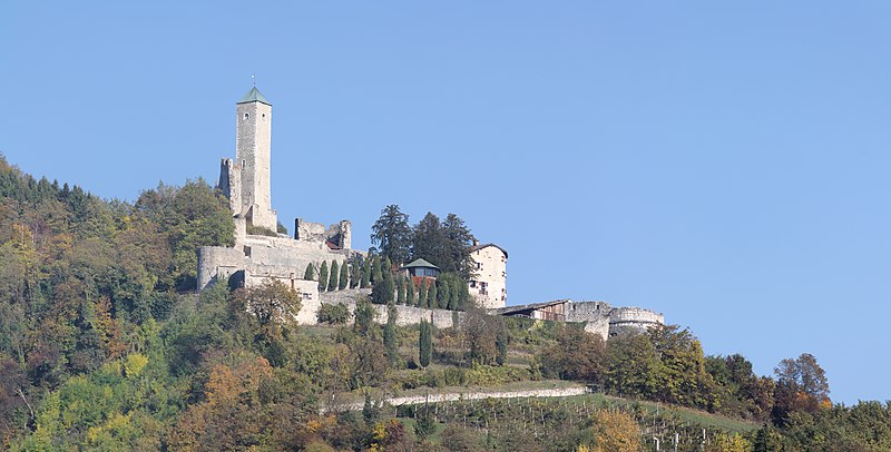 borgo valsugana Castel telvana panoramic from south west