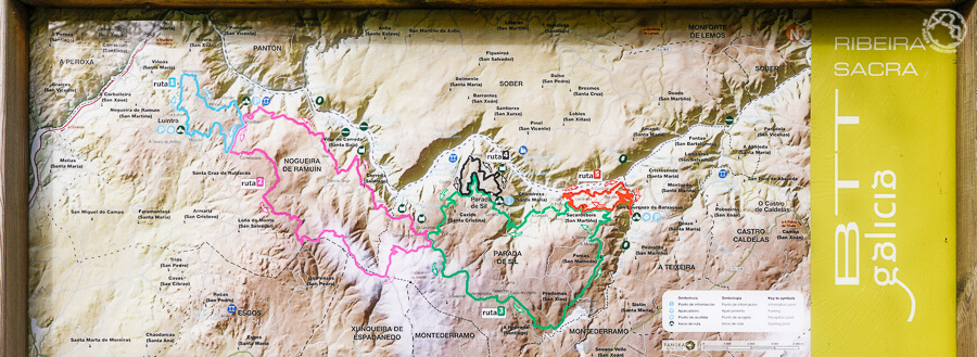 MTB routes in the Ribeira Sacra