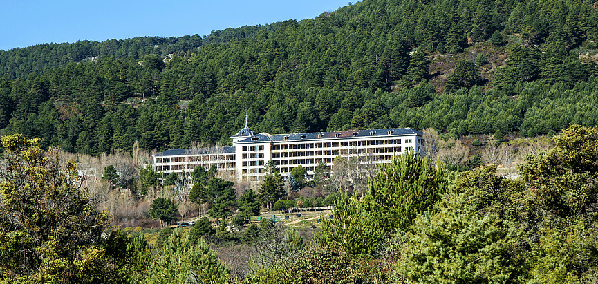 Abandoned sanatorium of the ravine, in Guadarrama.