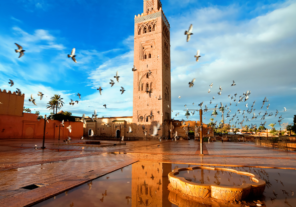 Koutoubia Mosque, in Marrakech (Morocco).