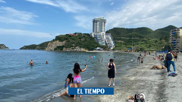 More than 22 thousand bathers visited the beaches of Santa Marta