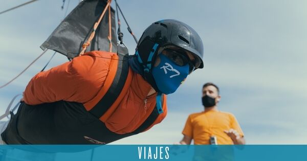 The Huesca zip line that aspires to be the fastest in the world :" the person who will beat the record will go down without any brake"
