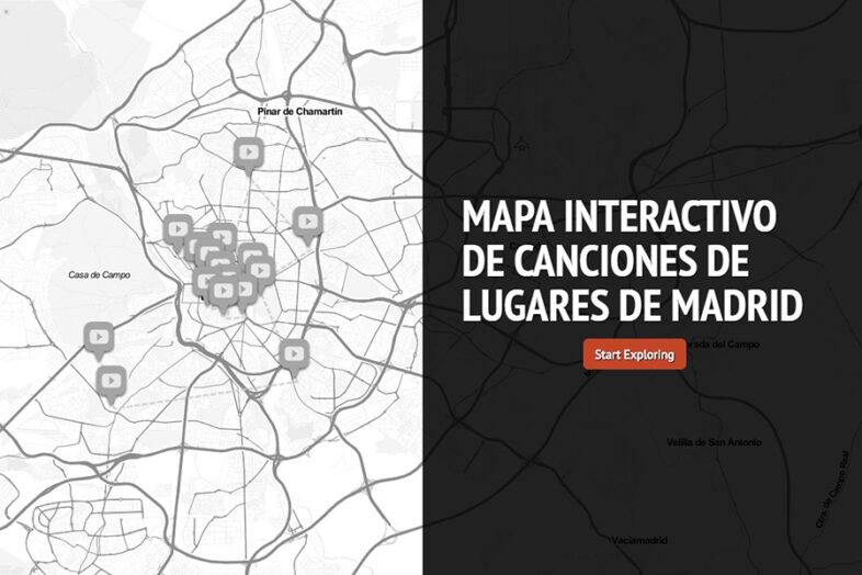 INTERACTIVE MAP of SONGS of places in MADRID